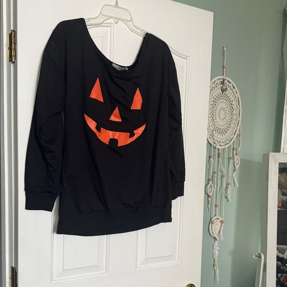 Black Halloween Pumpkin Sweatshirt